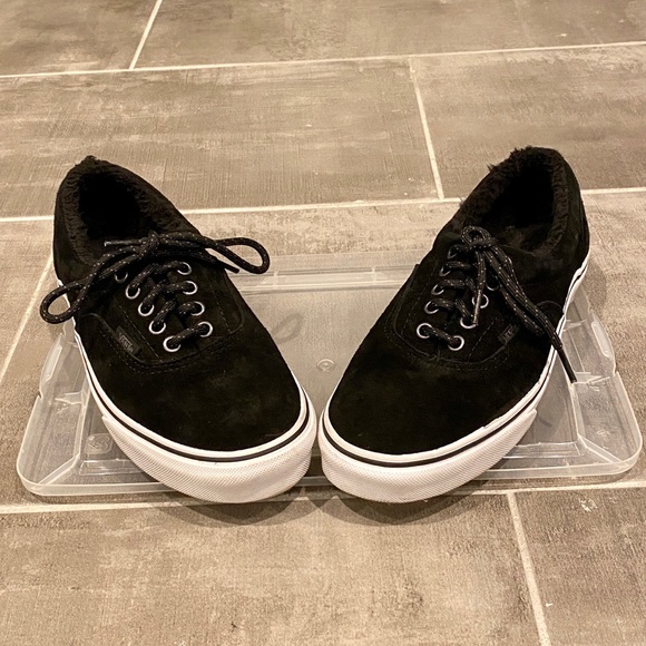 suede fur vans